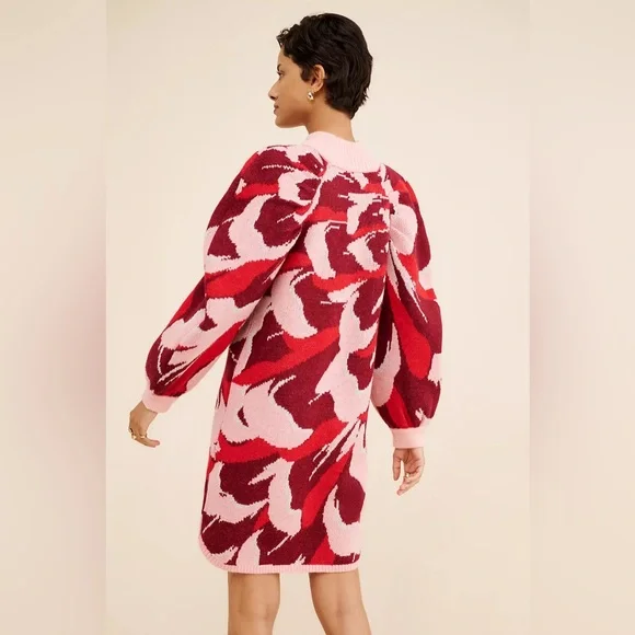 Farm Rio Flower Knit Mini Dress, Multi Color, Size Medium - Picture 3 of 15